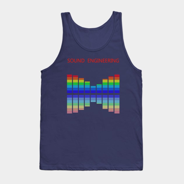 Best design sound engineering audio engineer Tank Top by PrisDesign99